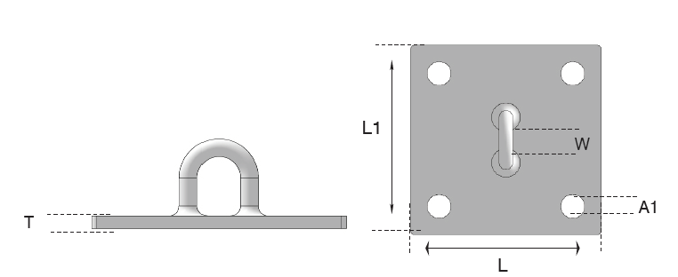 Horizontal Wall Plates in Galvanised